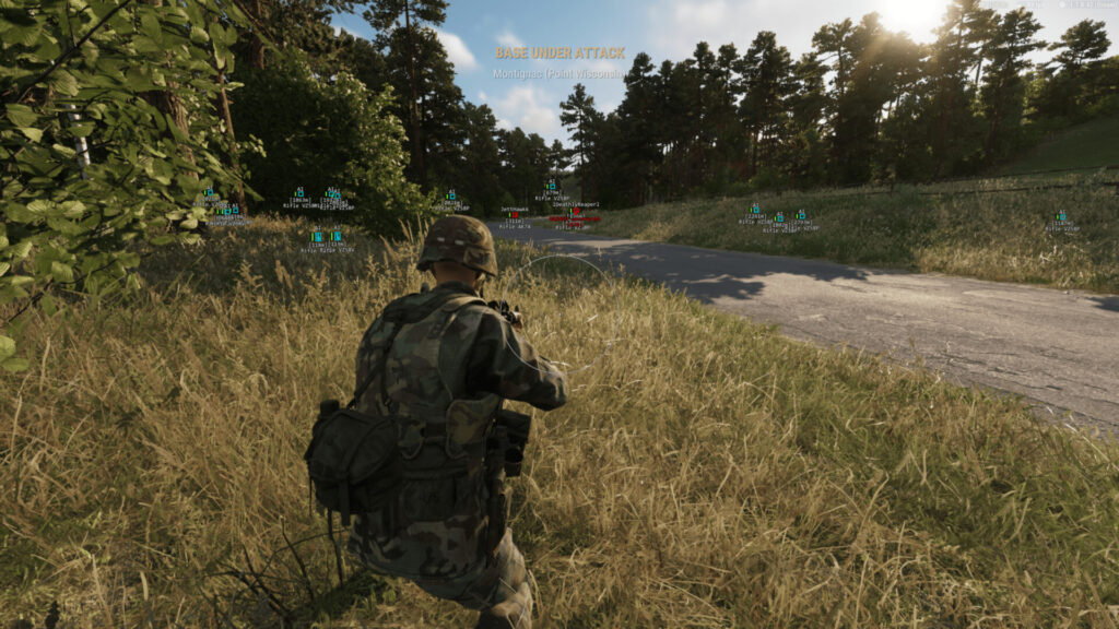 User using Arma Reforger Cheats, waiting on opponent to pass by