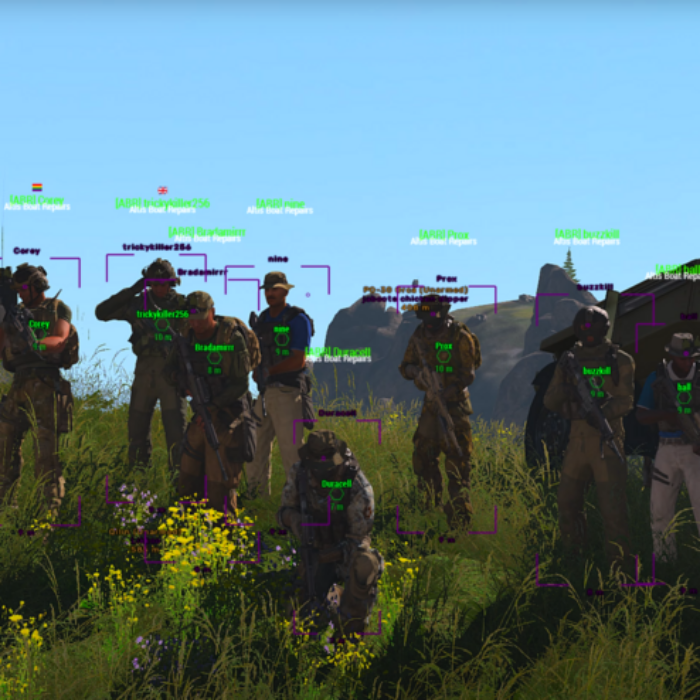 Screenshot of player using Undetected Arma 3 hacks